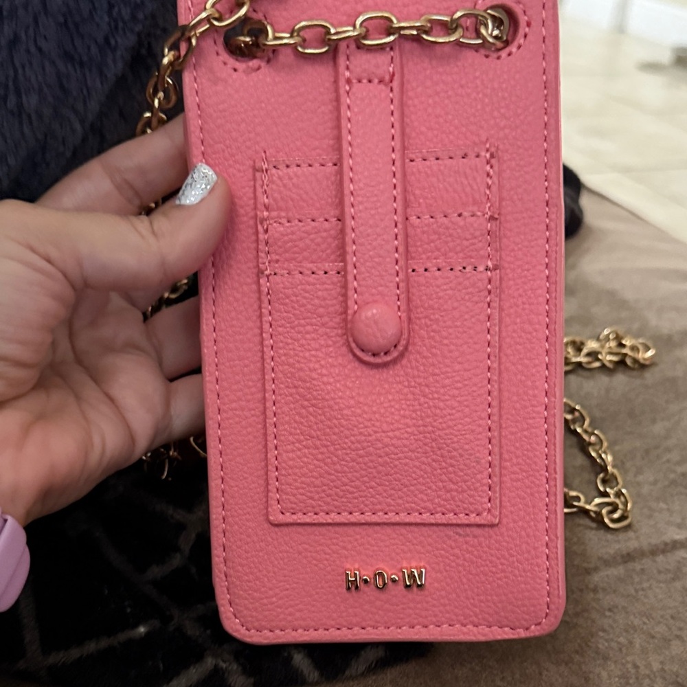 H.O.W. We Connect Phone Crossbody Bag - House of Want Pink/Gold